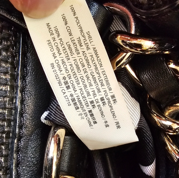 Kate Spade Black Veranda Place Woven Leather Maryanne Satchel Handbag EUC - Picture 5 of 14